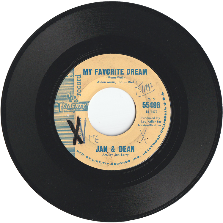 Jan & Dean - Who Put The Bomp / My Favorite Dream [Promo]