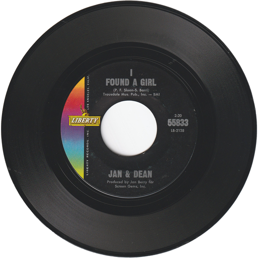 Jan & Dean - I Found A Girl / It's A Shame To Say Goodbye
