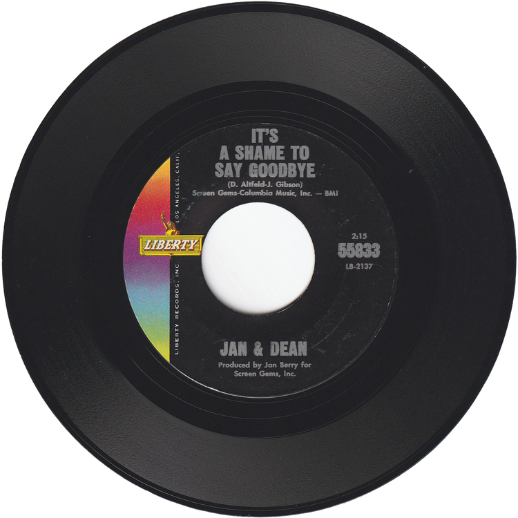 Jan & Dean - I Found A Girl / It's A Shame To Say Goodbye