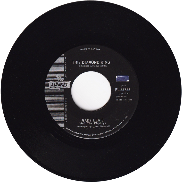 Gary Lewis & The Playboys - This Diamond Ring / Hard To Find [Canada]