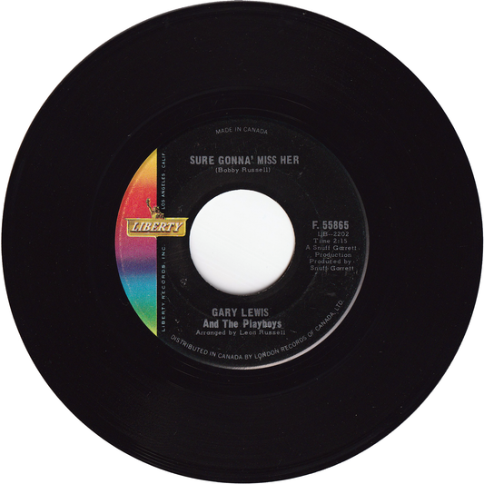 Gary Lewis & The Playboys - Sure Gonna' Miss Her / I Don't Wanna Say Goodnight [Canada]