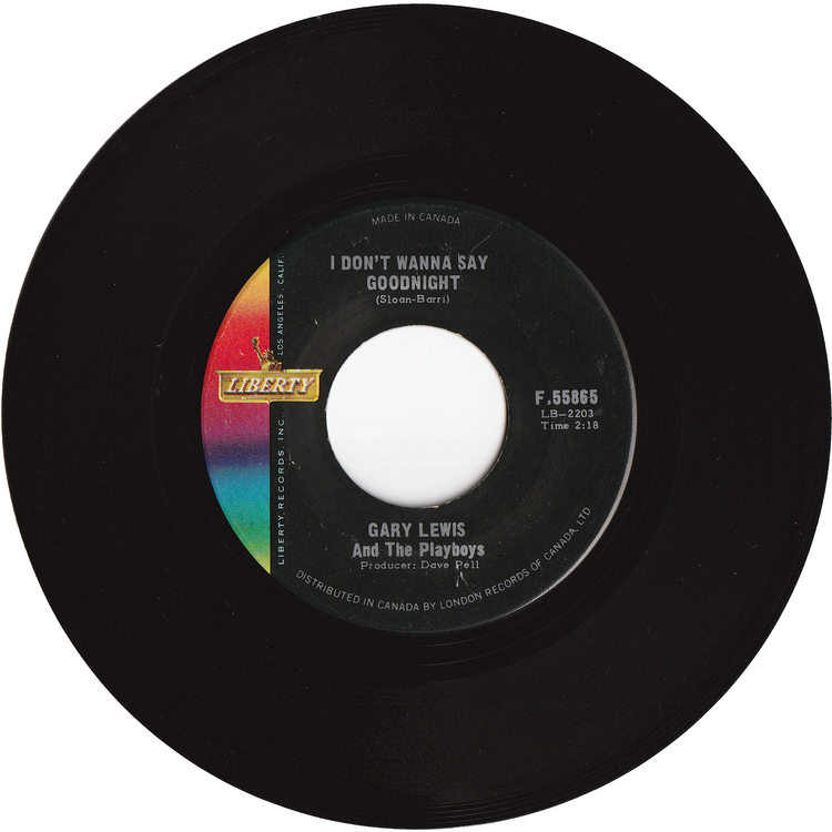 Gary Lewis & The Playboys - Sure Gonna' Miss Her / I Don't Wanna Say Goodnight [Canada]