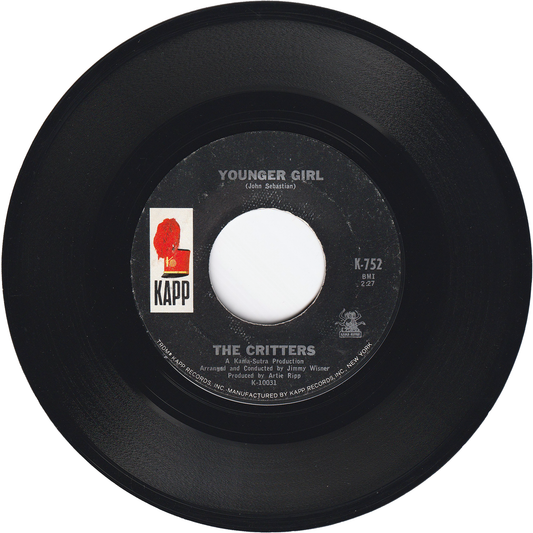 The Critters - Younger Girl / Gone For Awhile