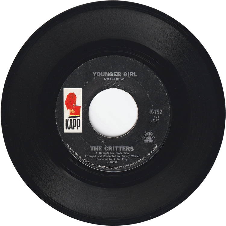 The Critters - Younger Girl / Gone For Awhile