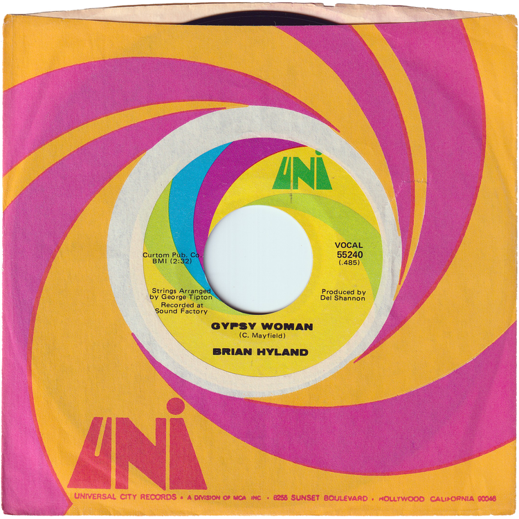 Brian Hyland - Gypsy Woman / You & Me (#2) [Styrene, Monarch Pressing]