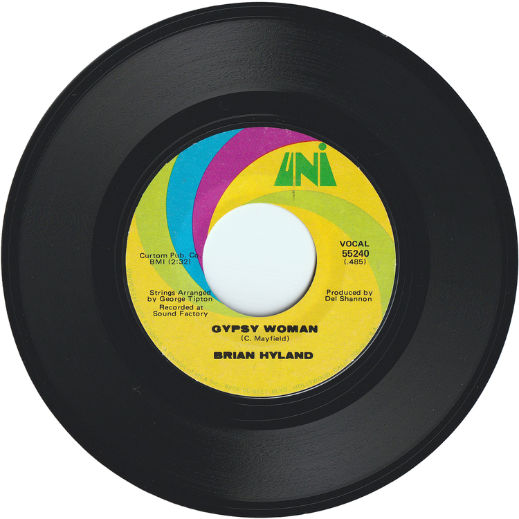 Brian Hyland - Gypsy Woman / You & Me (#2) [Styrene, Monarch Pressing]