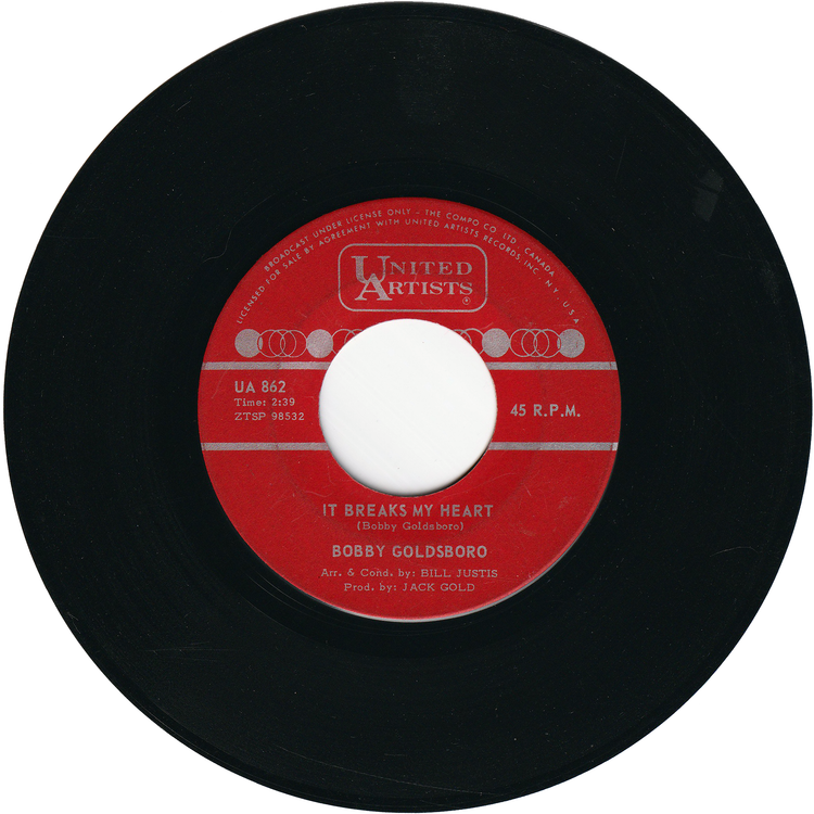 Bobby Goldsboro - Voodoo Woman / It Breaks My Heart [Canada]