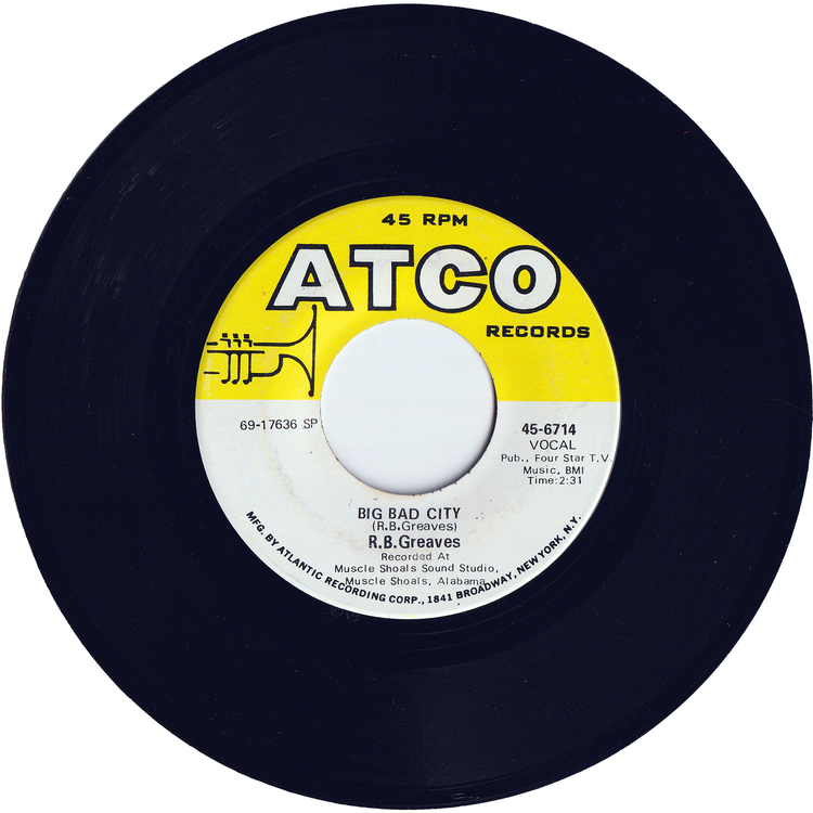 R. B. Greaves - Take A Letter Maria / Big Bad City [SP - Specialty Records Pressing]