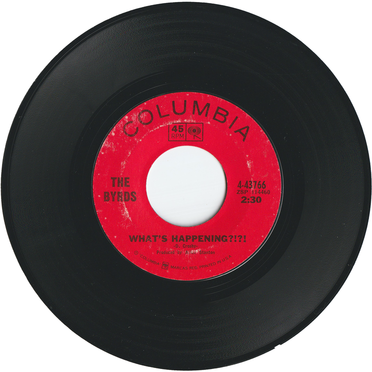 The Byrds - Mr. Spaceman / What's Happening?!?! [Styrene, Santa Maria Pressing]