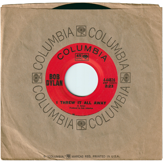 Bob Dylan - I Threw It All Away / Drifter's Escape [Vinyl]
