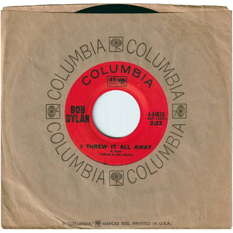 Bob Dylan - I Threw It All Away / Drifter's Escape [Vinyl]