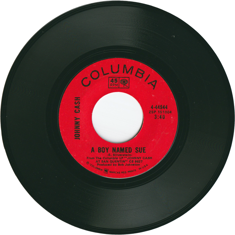 Johnny Cash - A Boy Named Sue / San Quentin [Styrene, Pitman Pressing]
