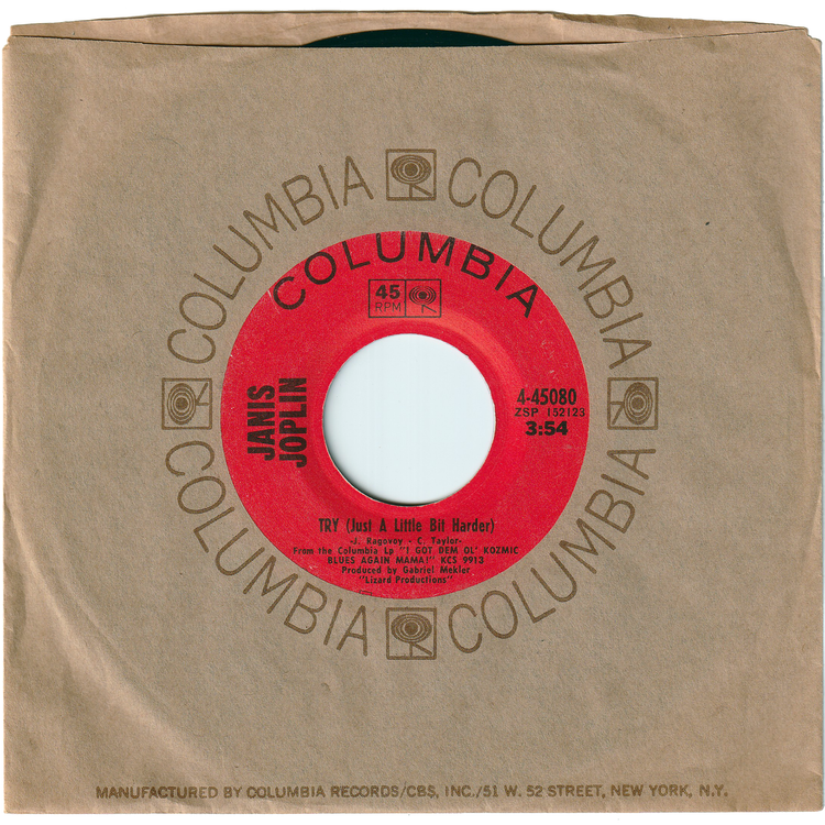 Janis Joplin - Try (Just A Little Bit Harder) / One Good Man [Vinyl]