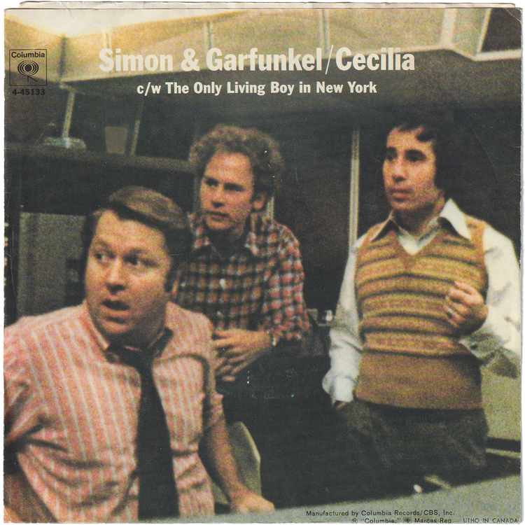 Simon & Garfunkel - Cecilia / The Only Living Boy In New York [Canada, Picture Sleeve]
