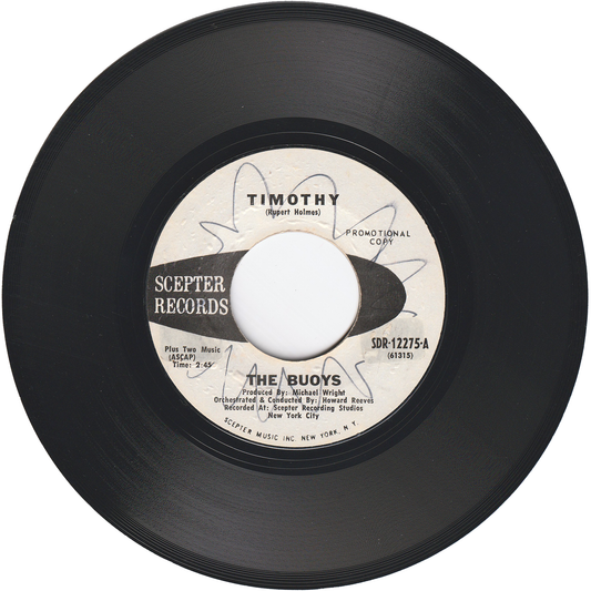 The Buoys - Timothy / Timothy (Revised Lyric) [Promo]