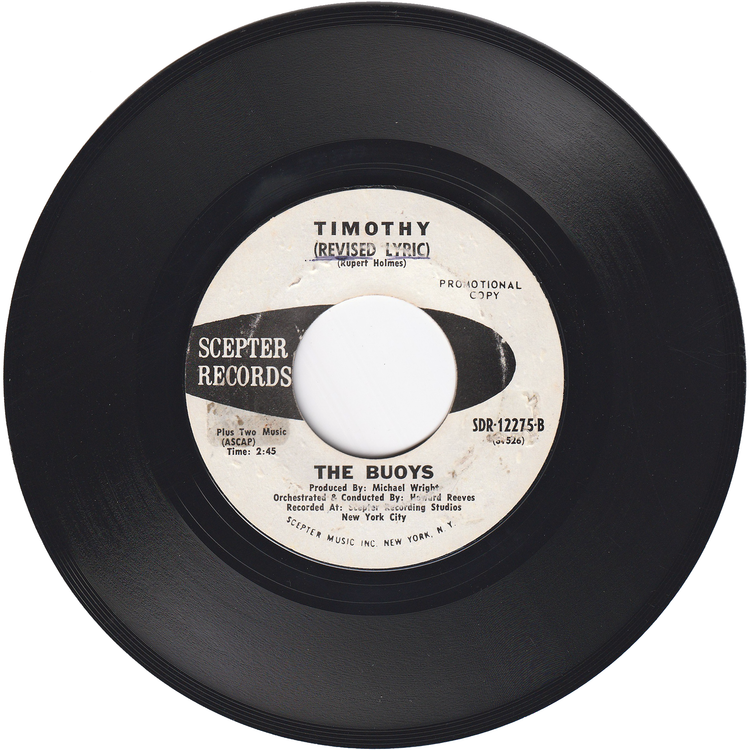The Buoys - Timothy / Timothy (Revised Lyric) [Promo]