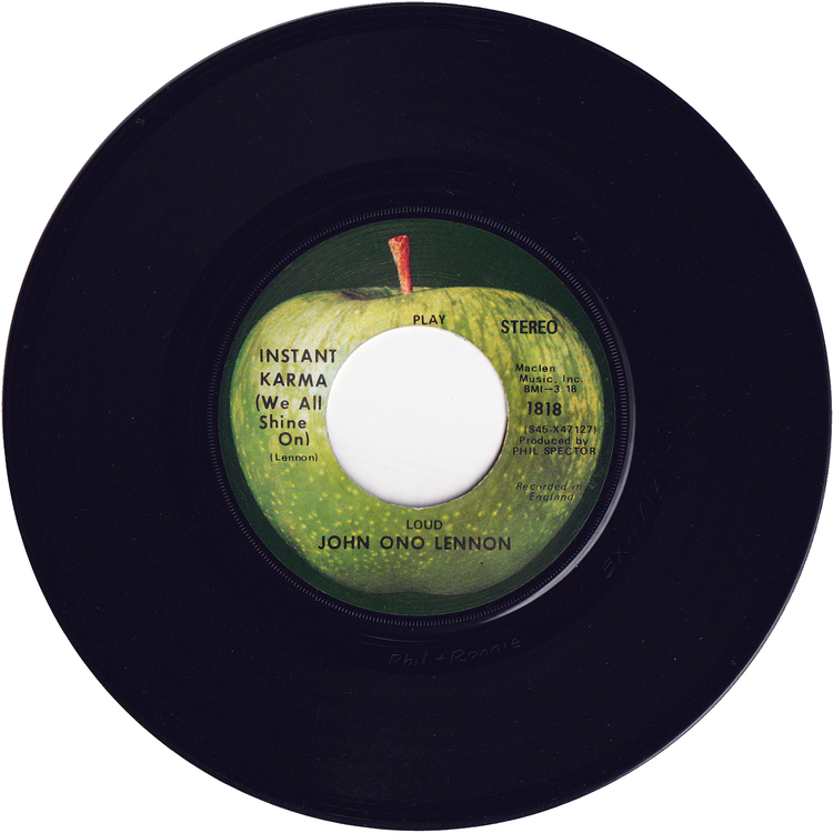 John Lennon with The Plastic Ono Band - Instant Karma (We All Shine On) / Who Has Seen The Wind?