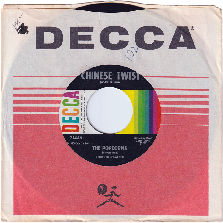 The Popcorns - Chinese Twist / Zero-Zero