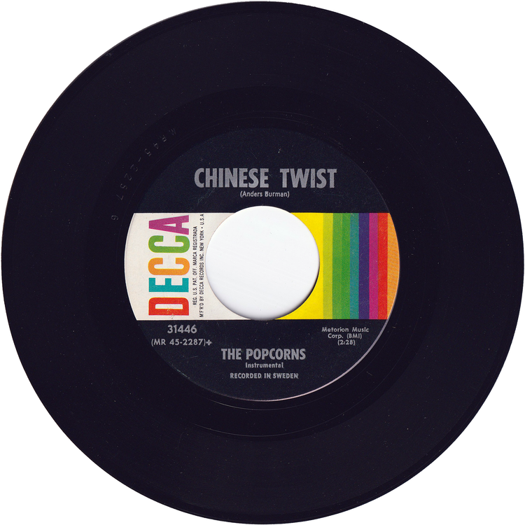 The Popcorns - Chinese Twist / Zero-Zero