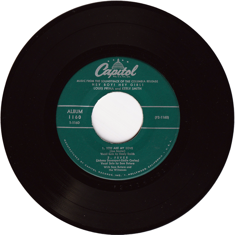 Louis Prima & Keely Smith - Music From The Soundtrack Of The Columbia Picture "Hey Boy! Hey Girl!" [7", 45 RPM, EP, PS]