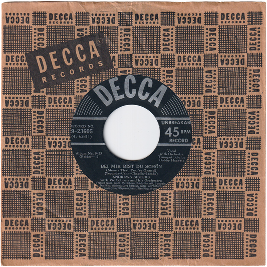 The Andrews Sisters - Bei Mir Bist Du Schon (Means That You're Grand) / Joseph! Joseph!