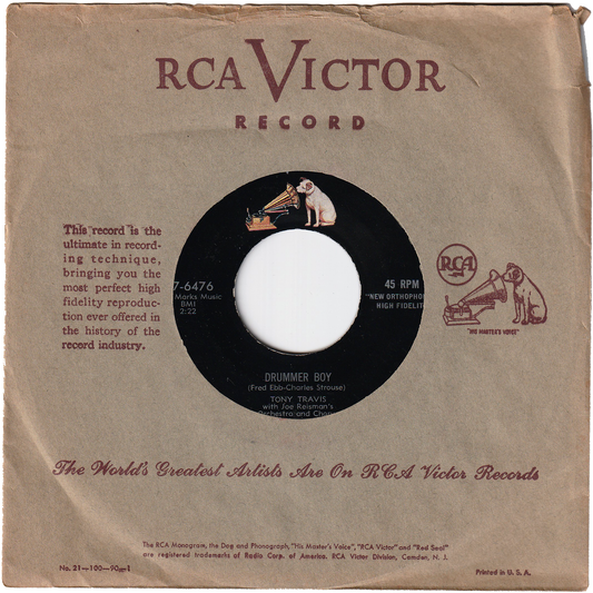 Tony Travis - Drummer Boy / (Love Is) The $60,000 Question