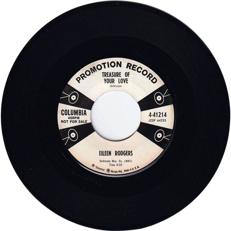 Eileen Rodgers - A Little Bit Bluer / Treasure Of Your Love [Promo, Bridgeport Pressing]