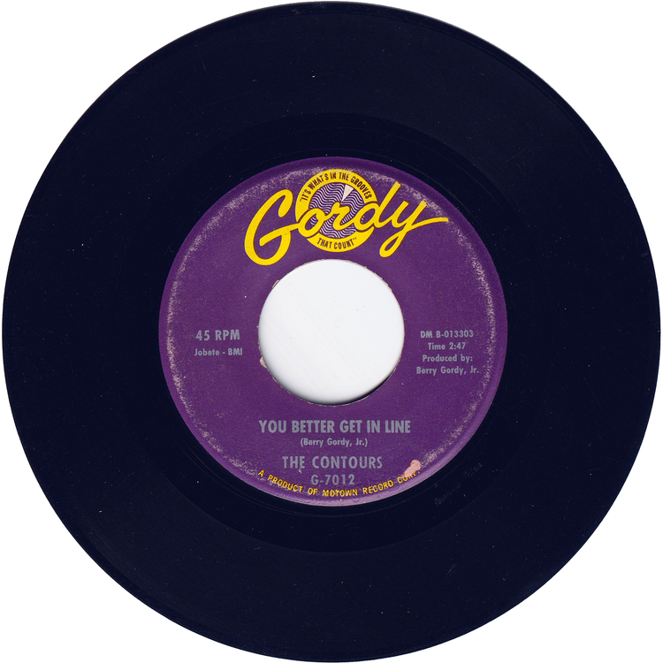 The Contours - Shake Sherry / You Better Get In Line