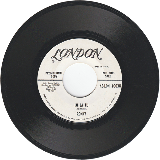 Ronny - Lu La Lu / Oh My Darling Caroline [Promo]