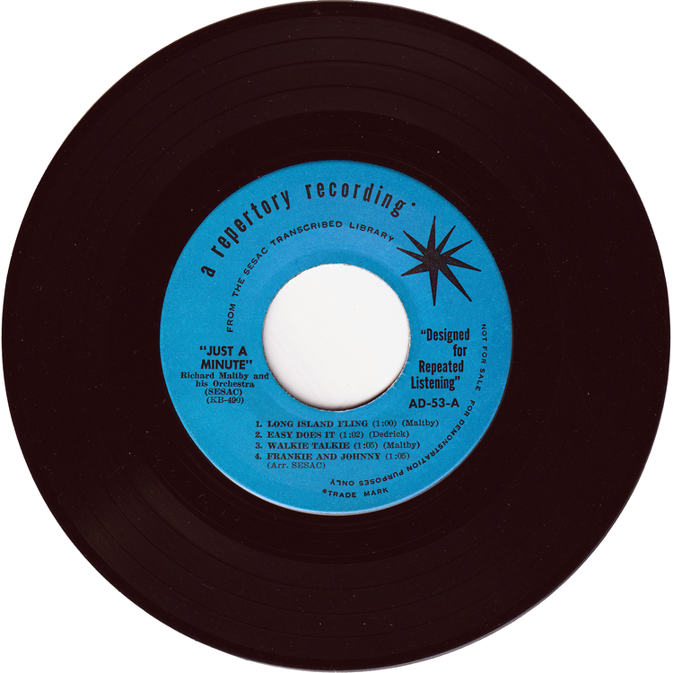Richard Maltby, Frank Hunter & Their Orchestras - Just A Minute [7", 45 RPM, PS, Promo]