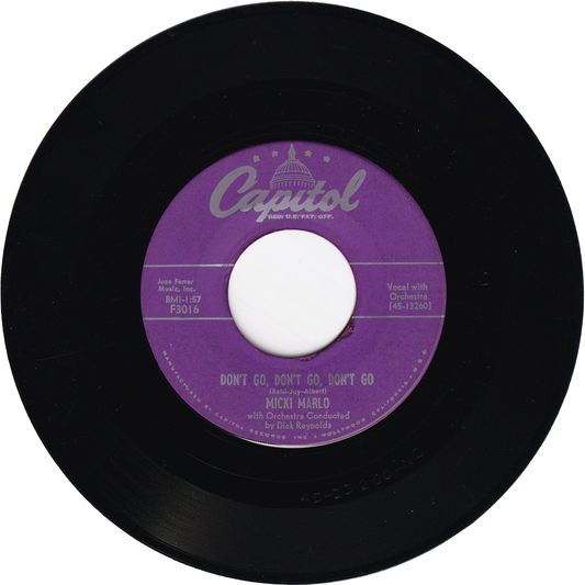 Micki Marlo - Don't Go, Don't Go, Don't Go / Can You