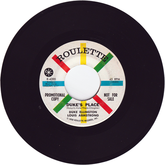 Duke Ellington & Louis Armstrong - Duke's Place / I'm Just A Lucky So & So [Promo, Monarch Pressing]