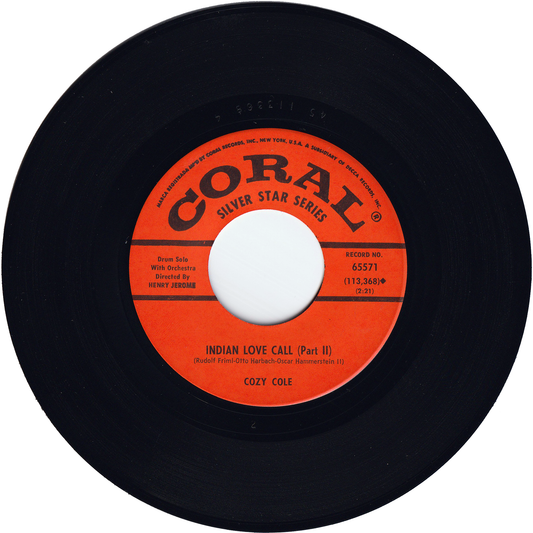 Cozy Cole - Indian Love Call (Part 2) / Indian Love Call (Part 1)