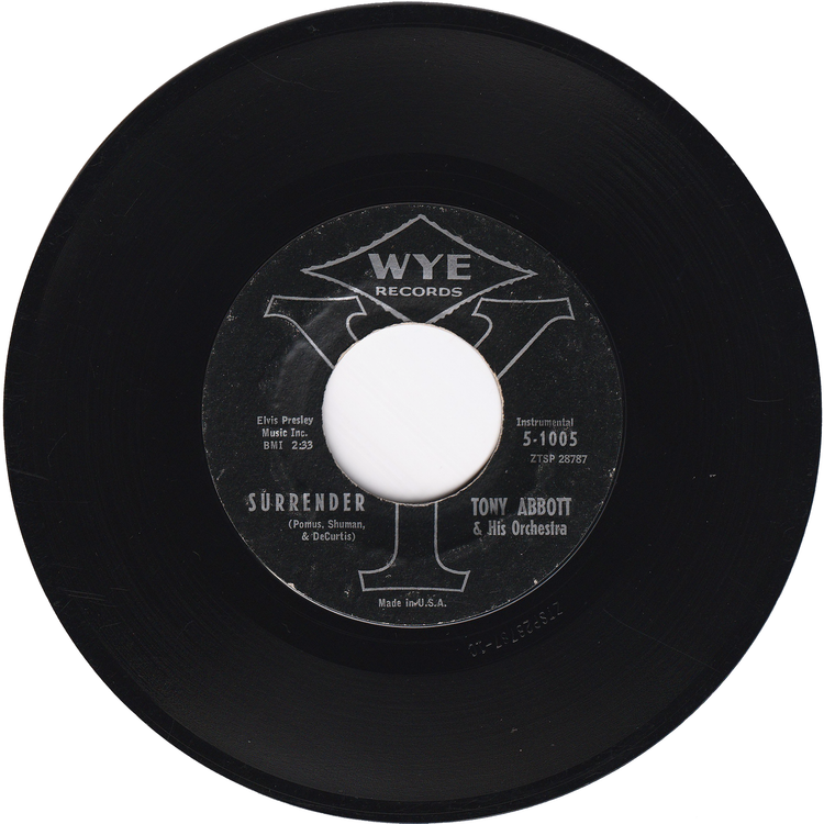 Tony Abbott & His Orchestra - Surrender / Sidewalk Of New York (Cha Cha)