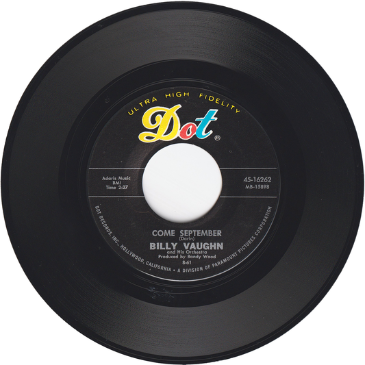 Billy Vaughn - Come September / Berlin Melody