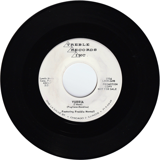 Freddie Montell - Vurria (I Want) / A Bashful Guy [Promo]