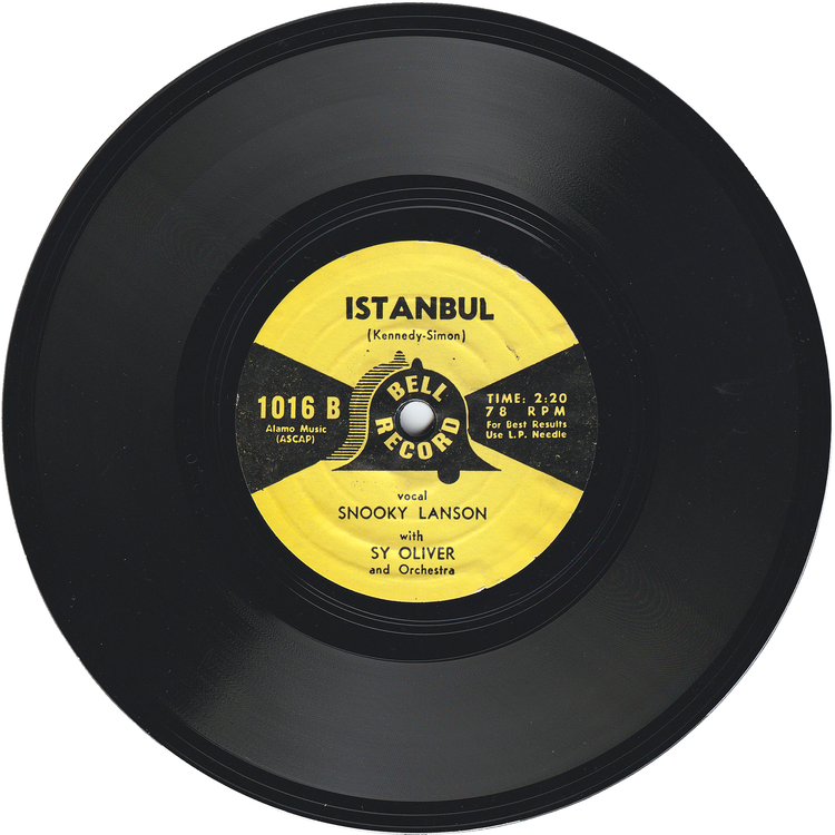 Snooky Lanson - Istanbul / Ricochet [Styrene, 7inch, 78 RPM]