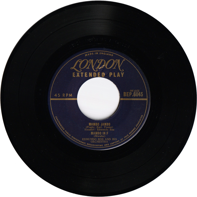 Edmundo Ros & His Orchestra - Ros Mambos [7", 45 RPM, EP, Picture Sleeve]