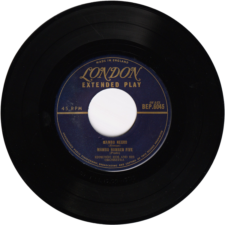 Edmundo Ros & His Orchestra - Ros Mambos [7", 45 RPM, EP, Picture Sleeve]
