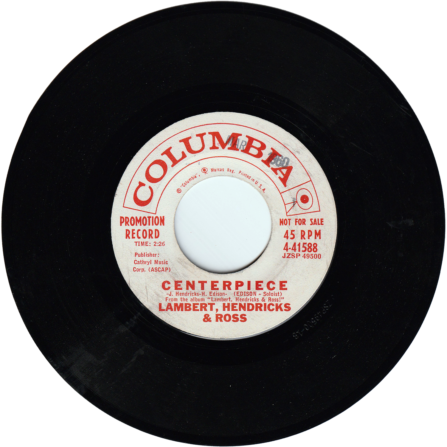 Lambert, Hendricks & Ross - Gimme That Wine / Centerpiece [Promo