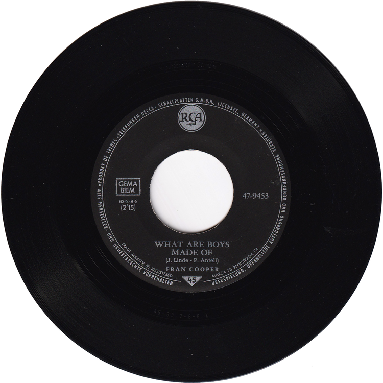 Billy Wade - Baby Workout / Fran Cooper - What Are Boys Made Of [Germany]