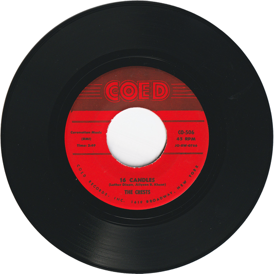 The Crests - 16 Candles / Beside You [Vinyl]