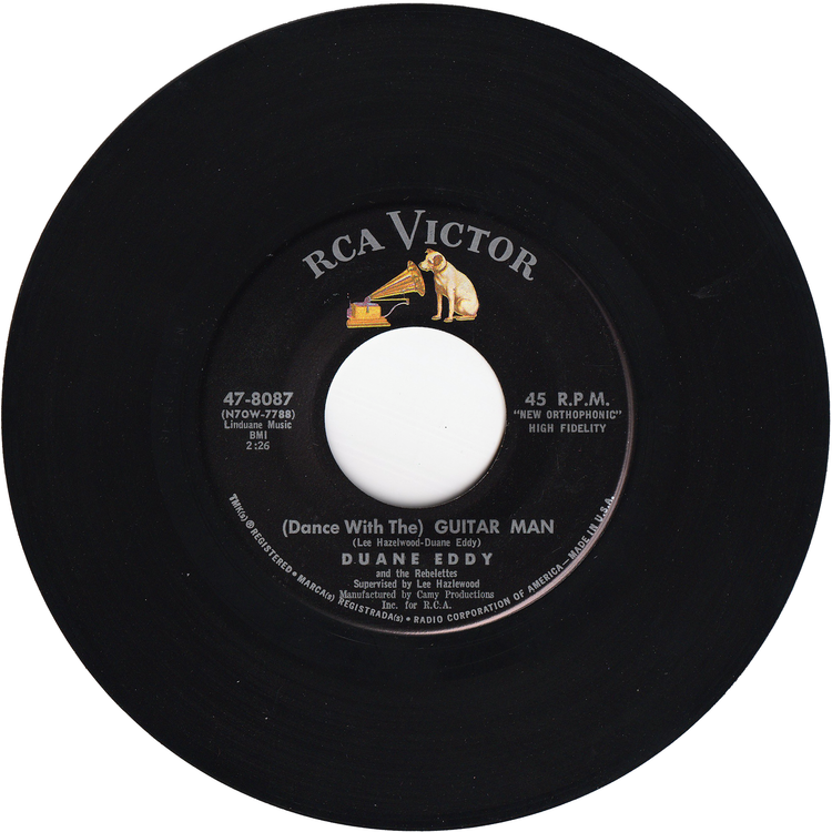 Duane Eddy & The Rebelettes - (Dance with The) Guitar Man / Stretchin' Out [Hollywood Pressing]
