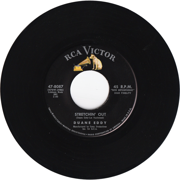 Duane Eddy & The Rebelettes - (Dance with The) Guitar Man / Stretchin' Out [Hollywood Pressing]