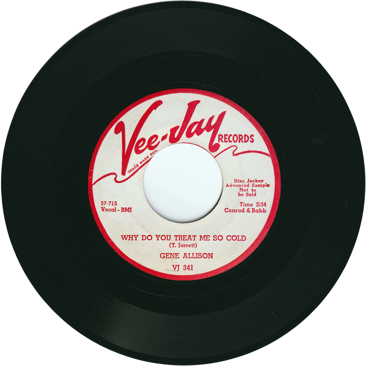 Gene Allison - Oh Yeah, I'm In Love / Why Do You Treat Me So Cold [Promo]
