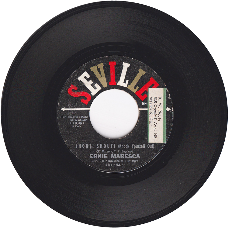 Ernie Maresca - Shout! Shout! (Knock Yourself Out) / Crying Like A Baby Over You
