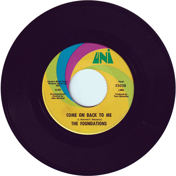 The Foundations - Baby, Now That I've Found You / Come On Back To Me