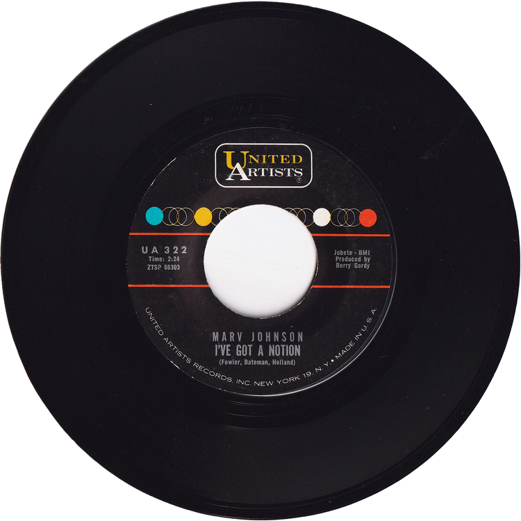 Marv Johnson - I've Got A Notion / How Can We Tell Him