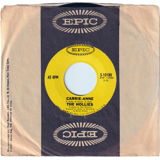 The Hollies - Carrie-Anne / Signs That Will Never Change