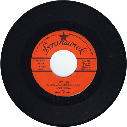 Jackie Wilson & Linda Hopkins - Say I Do / Shake A Hand